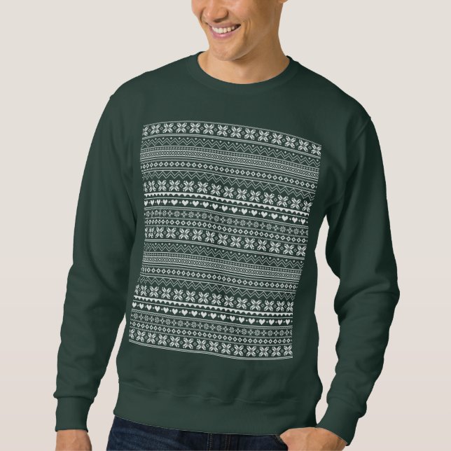 Classic Christmas Sweater Pattern (Front)