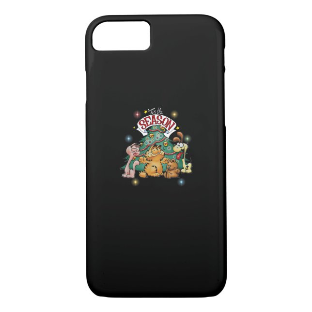 Classic Christmas Tis The Season Odie Arlene Case-Mate iPhone Case (Back)