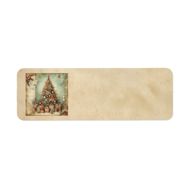 Classic Christmas Tree Address Labels (Front)