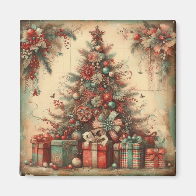 Classic Christmas Tree Magnet (Front)