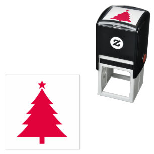 Classic Christmas Tree Stamp for Crafting and Gift