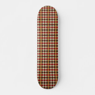 Classic, Christmas/winter argyle patterned Skateboard