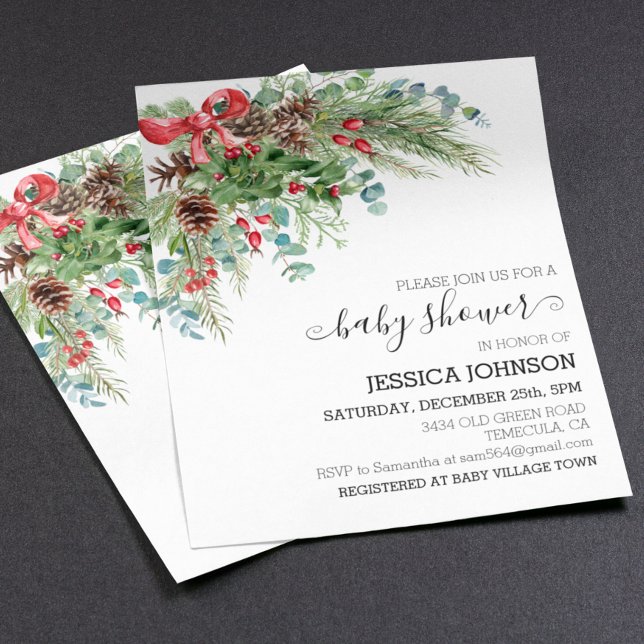 Classic Christmas Winter Baby Shower Budget (Creator Uploaded)