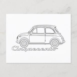 Classic Cinquecento The PUCH 500 Postcard