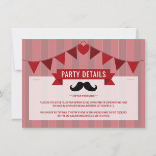 Classic Circus Poster Children's Birthday Detail