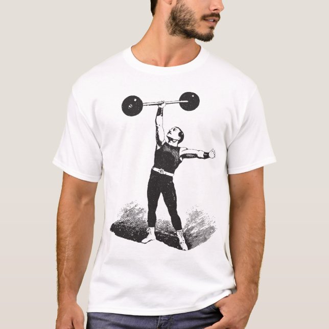 Classic Circus Strong Man Weightlifter Shirt (Front)