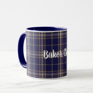 Classic Clan Baker Tartan Plaid Mug