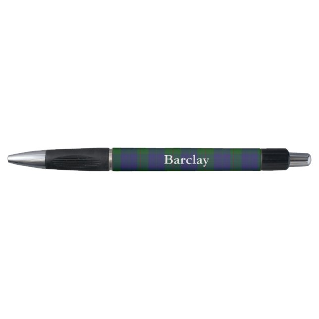 Classic Clan Barclay Tartan Plaid Custom Pen (Front)