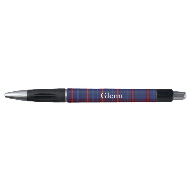 Classic Clan Glenn Tartan Plaid Custom Pen (Front)