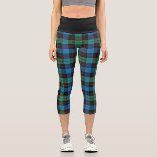 Classic Clan Guthrie Tartan Plaid Capri Leggings