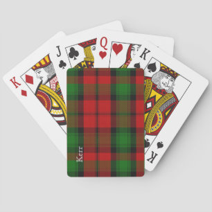 Classic Clan Kerr Tartan Plaid Playing Cards