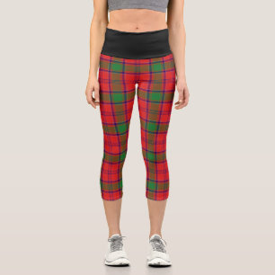 Classic Clan MacClintock MacLintock Tartan Plaid Capri Leggings