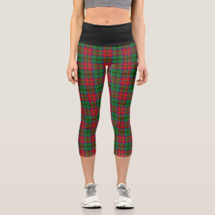 Classic Clan MacCulloch Tartan Plaid Capri Leggings