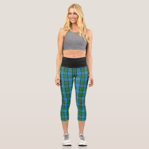 Classic Clan MacLeod of Harris Tartan Plaid Capri Leggings