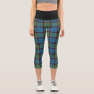 Classic Clan MacNicol Hunting Tartan Plaid Capri Leggings