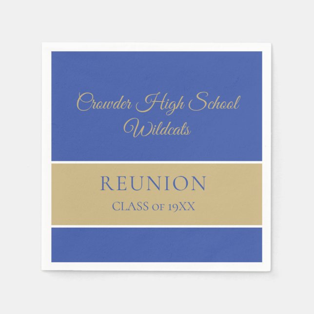 Classic, class reunion napkins  (Front)