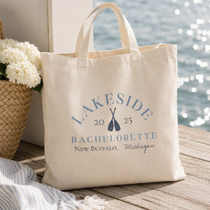 Classic Coastal Lake Bachelorette Tote Bag