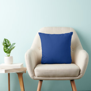 Classic Cobalt Blue Throw Pillow