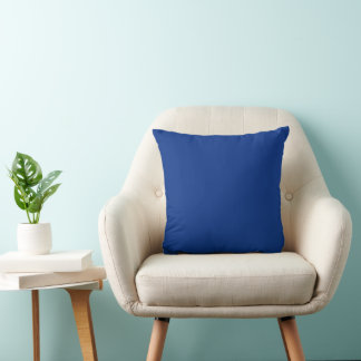 Classic Cobalt Blue Throw Pillow