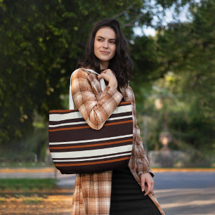 Classic Coffee Brown Tote Bag