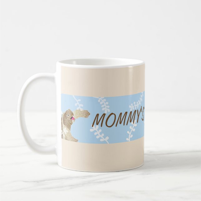 Classic coffee mug "Blue Turtle Mommy's Sippy Cup" (Left)