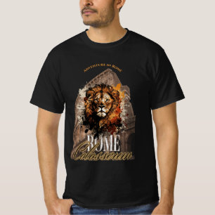 Classic Colosseum Roman republic Italy black T-Shirt