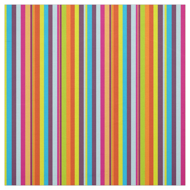 Classic Colourful Stripes Fabric (Swatch)