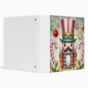 Classic, colourful, whimsical Christmas nutcracker Binder