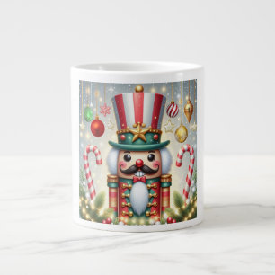 Classic, colourful, whimsical Christmas nutcracker Large Coffee Mug