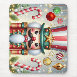 Classic, colourful, whimsical Christmas nutcracker Mouse Pad