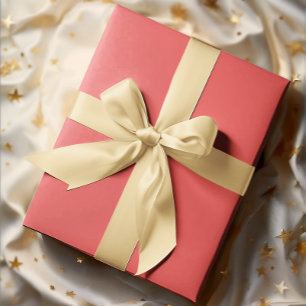 Classic Colours - Soft Red - Solid Roll Wrapping Paper