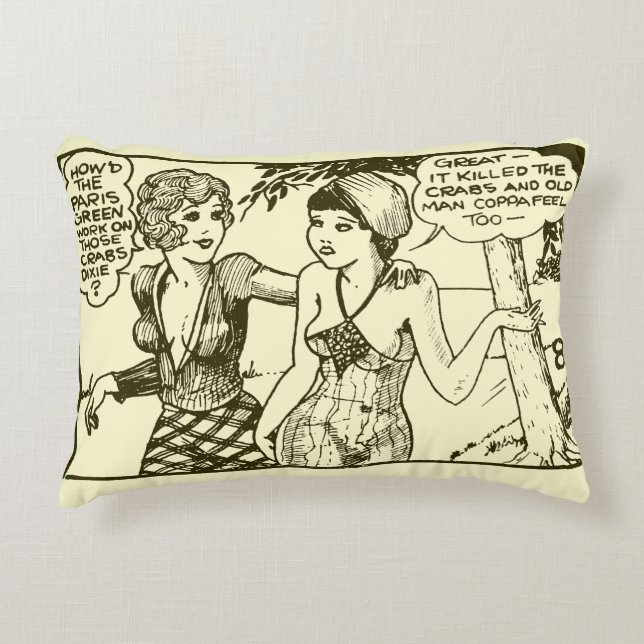 Classic Comic Art Indoor Accent Pillow (Front)