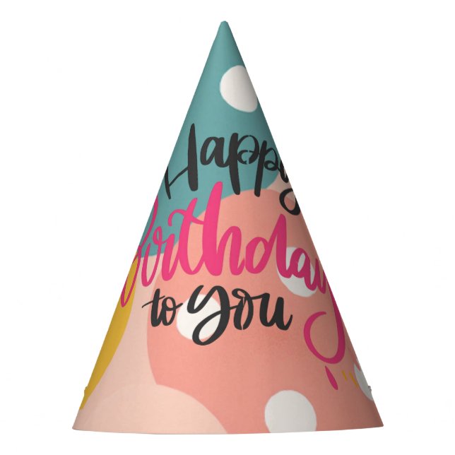 Classic Cone Birthday Party Hat (Front)