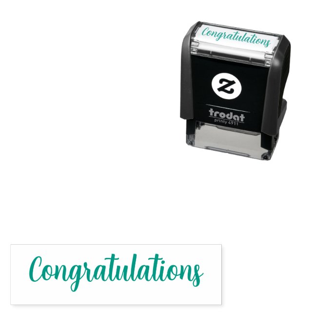 Classic Congratulations Calligraphy Cursive Script Self-inking Stamp (In Situ)