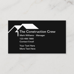Classic Construction Business Card Template