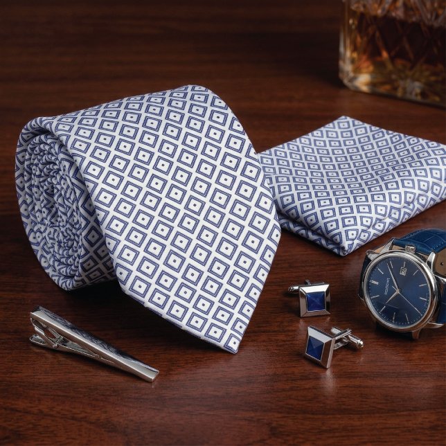 Classic Corporate Geometric Tile Pattern Tie (Creator Uploaded)