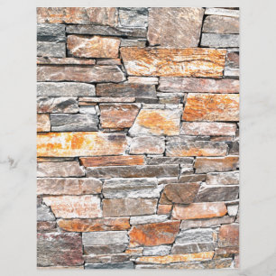 Classic country brick rock stone pattern