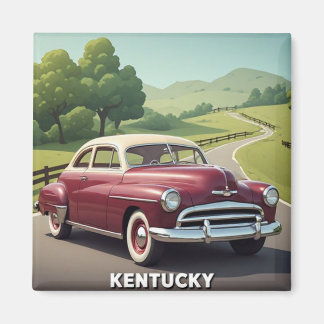Classic Country Cruiser Kentucky Magnet