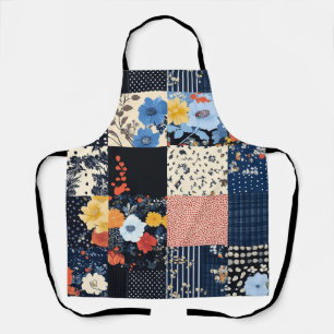 Classic Country Patchwork Quilt - Bold Botanicals Apron