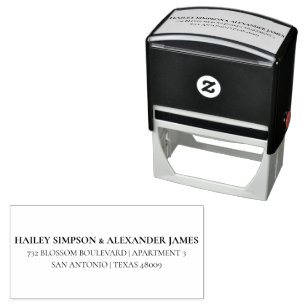 Classic Couples Personalized Return Address Self-inking Stamp
