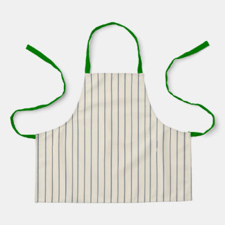 Classic Cream and Blue Striped Apron