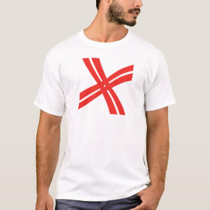 Classic Cross Line Letter X Monogram T-Shirt