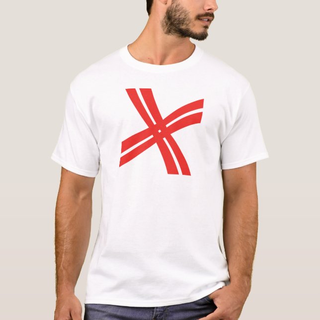 Classic Cross Line Letter X Monogram T-Shirt (Front)