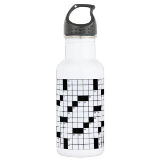 Classic Crossword Grid 532 Ml Water Bottle
