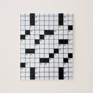 Classic Crossword Grid Jigsaw Puzzle