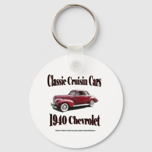 Classic Cruisin Cars 1940 Chevrolet Keychain
