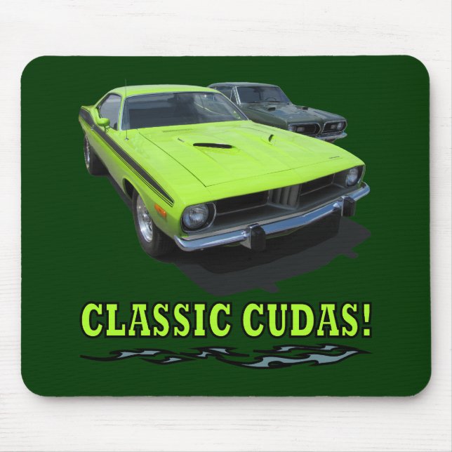Classic Cudas Design Mouse Pad (Front)