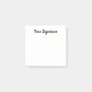 Classic Cursive Minimal Signature Name Script Font Post-it Notes