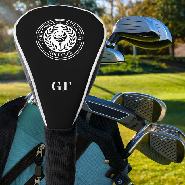 Classic Custom Monogram Golf Head Cover Black (Creator Uploaded)