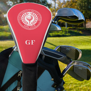 Classic Custom Monogram Golf Head Cover Red